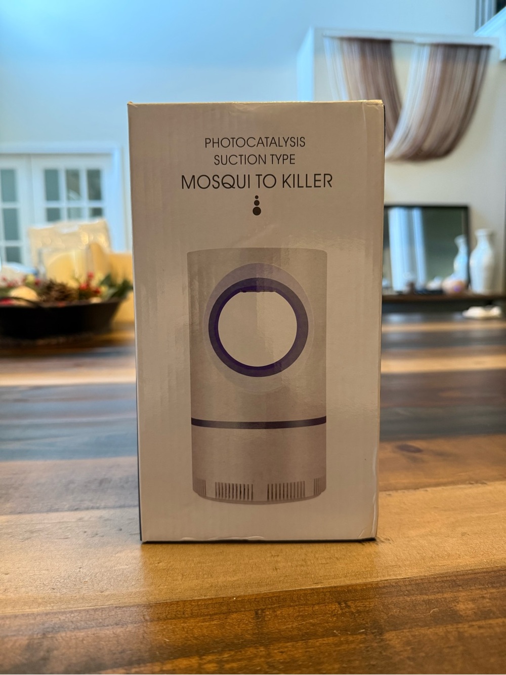 Mosquito Killer Photocatalysis Suction Mosquito Trap - White/Purple